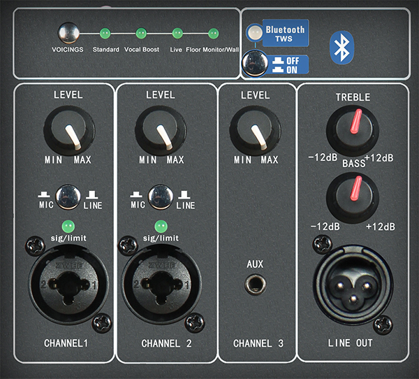 Altavoz amplificado versátil de audio profesional G8815DSP