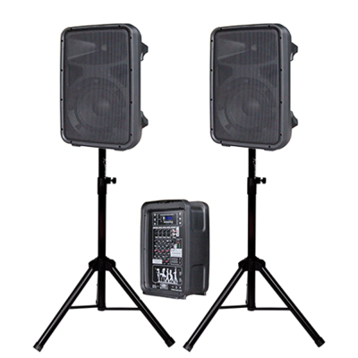 JPS208ST 800W 4-Channel Powered Mixer PA System with Karaoke