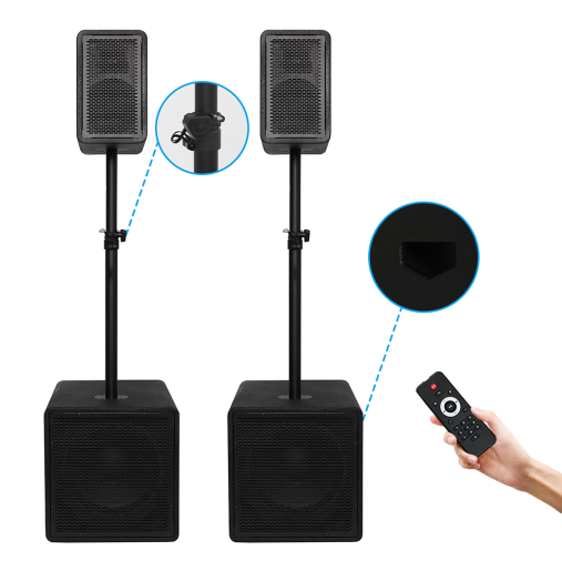 TPA-1226 Active PA Speaker DJ System Combo Kit