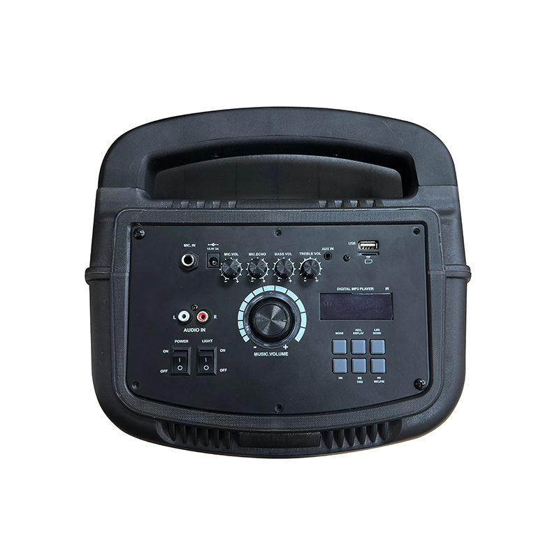 JG818FA Altavoz para fiestas con iluminación LED DUAL de 8 LED